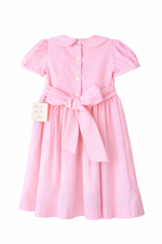 Load image into Gallery viewer, Girls Hand-Smocked &amp; Hand-Embroidered Pink Dress Classic Boutique Style