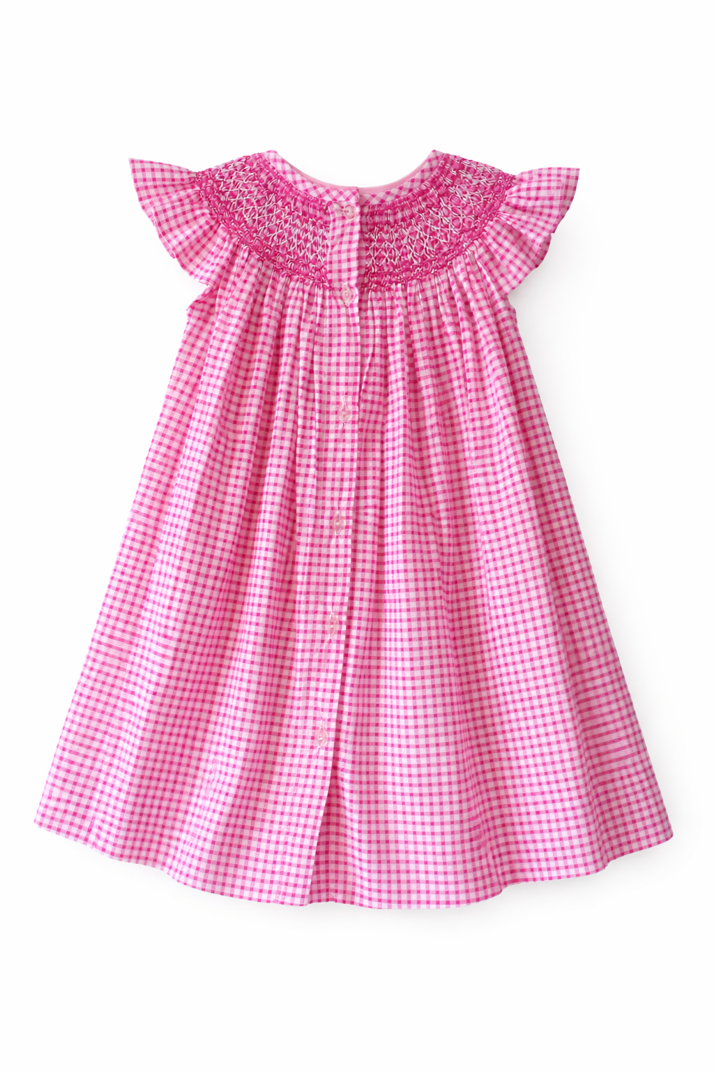 Hand-Smocked Pink Dress – Baby Girl Boutique Clothing – Embroidered Toddler Outfit