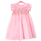 Hand-Smocked Pink Cotton Dress Size: 12-24M