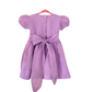 Lavender Hand embroidered-Smocked Dress, Linen dress💜 SIZE 12-24 M
